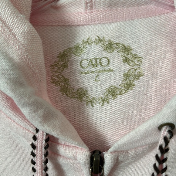 CATO Women’s Pink Full Zip Hoodie Sweatshirt, Large - Picture 2 of 6